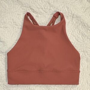 Lululemon Energy Bra High Neck Long Line Ribbed